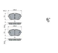 Plaquettes de frein 0 986 494 946 BOSCH pour PEUGEOT OPEL DS CITROËN VAUXHALL