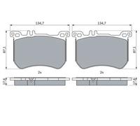 Plaquettes de frein 0 986 494 985 BOSCH pour MERCEDES-BENZ SL CLASSE S