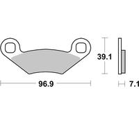 Plaquettes de frein 07PO01SD BREMBO