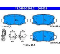 ATE Jeu de plaquettes de frein 13.0460-2602.2 arrière pour FIAT/JEEP