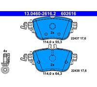 ATE Jeu de plaquettes de frein 13.0460-2616.2 Arrière pour Mercedes-Benz CLS