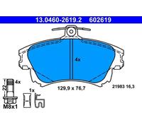 ATE Jeu de plaquettes de frein 13.0460-2619.2 Avant