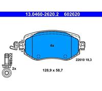 Jeu de plaquettes de frein ATE 13.0460-2620.2, avant
