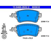 Plaquettes de frein 13.0460-2632.2 ATE pour CITROËN PEUGEOT TOYOTA OPEL