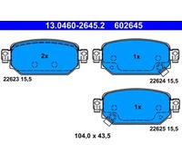 Plaquettes de frein 13.0460-2645.2 ATE pour MAZDA 3 3 A trois volumes CX-3