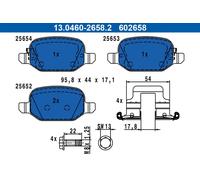 Plaquettes de frein 13.0460-2658.2 ATE pour FIAT 500L