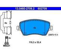 Plaquettes de frein 13.0460-2709.2 ATE pour DACIA MERCEDES-BENZ NISSAN RENAULT