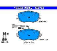 ATE Plaquettes de frein 13.0460-2724.2 pour Lancia Ypsilon