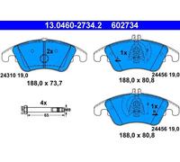 Jeu de plaquettes de frein ATE 13.0460-2734.2, avant