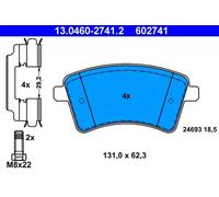 Plaquettes de frein 13.0460-2741.2 ATE pour RENAULT KANGOO Express KANGOO BE BOP