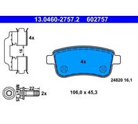Plaquettes de frein 13.0460-2757.2 ATE pour RENAULT GRAND SCÉNIC III