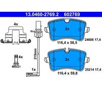 ATE – Jeu de plaquettes de frein 13.0460-2769.2 – Arrière – pour Audi A6 C7 / A7 Sportback