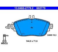 ATE Jeu de plaquettes de frein 13.0460-2779.2 - avant
