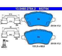 ATE Jeu de plaquettes de frein 13.0460-2784.2 - avant