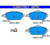 Plaquettes de frein 13.0460-2792.2 ATE pour MERCEDES-BENZ CLASSE C CLASSE E