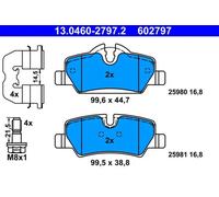 1x Kit de plaquettes de frein, frein à disque ATE 13.0460-2797.2