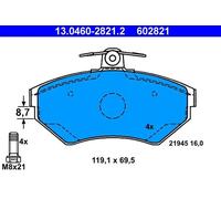 Plaquettes de frein 13.0460-2821.2 ATE pour SEAT VW