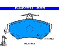 ATE Plaquettes de frein 13.0460-2822.2 avant pour AUDI VW - frein à disque