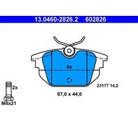 Plaquettes de frein 13.0460-2826.2 ATE pour ALFA ROMEO FIAT LANCIA