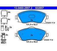 Plaquettes de frein 13.0460-2857.2 ATE pour OPEL CORSA C TIGRA TwinTop