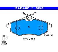 Plaquettes de frein 13.0460-2871.2 ATE pour CITROËN C3 I C2 C2 ENTERPRISE