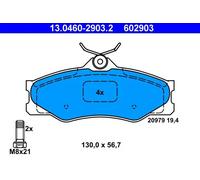 Plaquettes de frein 13.0460-2903.2 ATE pour VW TRANSPORTER T3 Autobus/Autocar