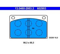 ATE Plaquettes de frein 13.0460-2953.2 pour VOLVO 140, 140 Break, 240, 240 Kombi