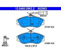 ATE Plaquettes de frein 13.0460-2963.2 pour Audi Cabriolet B3, 90, 100, C3 Avant