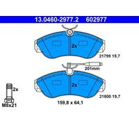 Plaquettes de frein 13.0460-2977.2 ATE pour CITROËN FIAT PEUGEOT