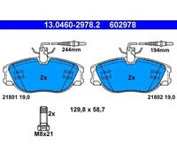 Plaquettes de frein 13.0460-2978.2 ATE pour CITROËN FIAT PEUGEOT LANCIA