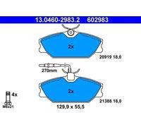 Plaquettes de frein 13.0460-2983.2 ATE pour RENAULT LAGUNA I LAGUNA I Grandtour