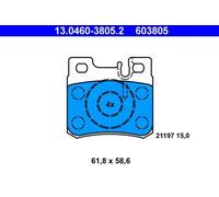 Jeu de plaquettes de frein ATE 13.0460-3805.2, arrière