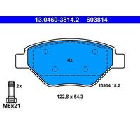 ATE 13.0460-3814.2 Kit de plaquettes de frein, frein à disque pour RENAULT