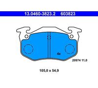 Plaquettes de frein 13.0460-3823.2 ATE pour CITROËN PEUGEOT