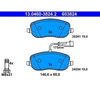 ATE Plaquettes de frein 13.0460-3824.2 Avant pour FIAT Croma II Break (194, 1.9 D Multijet)