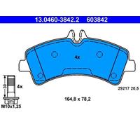 Plaquettes de frein 13.0460-3842.2 ATE pour MERCEDES-BENZ VW