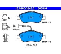 Plaquettes de frein 13.0460-3846.2 ATE pour FIAT FORD