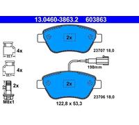 Plaquettes de frein 13.0460-3863.2 ATE pour ALFA ROMEO CITROËN FIAT PEUGEOT