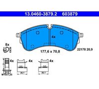 Plaquettes de frein 13.0460-3879.2 ATE pour VW CRAFTER Fourgon
