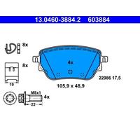 Plaquettes de frein 13.0460-3884.2 ATE pour MERCEDES-BENZ CLA GLB GLA