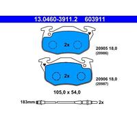 ATE Jeu de plaquettes de frein 13.0460-3911.2 avant