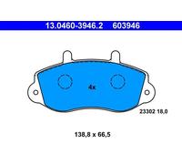 ATE Jeu de plaquettes de frein 13.0460-3946.2 – Avant – pour Opel/Renault