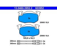 ATE 13.0460-3952.2 Plaquettes de frein