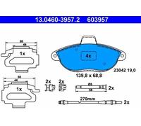 Plaquettes de frein 13.0460-3957.2 ATE pour CITROËN FIAT PEUGEOT