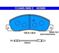 Plaquettes de frein 13.0460-3969.2 ATE pour OPEL RENAULT
