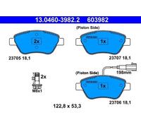 ATE Jeu de plaquettes de frein 13.0460-3982.2 – avant
