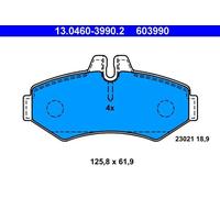 Plaquettes de frein 13.0460-3990.2 ATE pour MERCEDES-BENZ VW