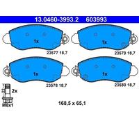Jeu de plaquettes de frein ATE 13.0460-3993.2, avant