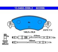 ATE Jeu de plaquettes de frein 13.0460-3996.2 – avant