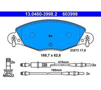 Kit de plaquettes de frein ATE 13.0460-3998.2, Avant
